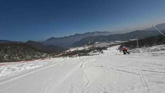 大雪山滑雪第一视角