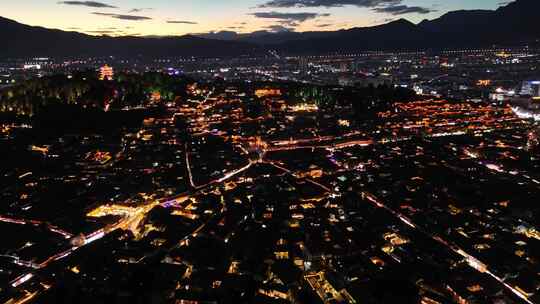 丽江古城夜景