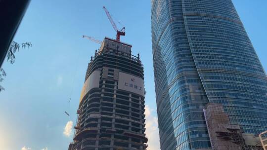 上海建工建筑大厦4K实拍