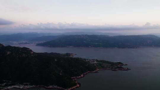 霞浦三沙花竹村海上滩涂日出朝霞自然风光