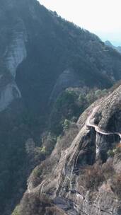 高清竖屏航拍桂林资源八角寨风光