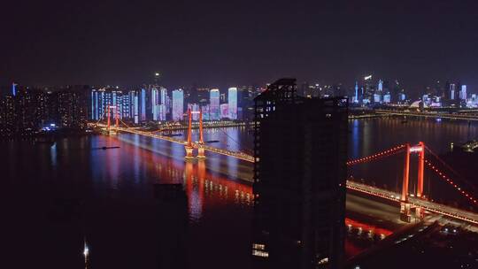 湖北武汉城市风光航拍视频