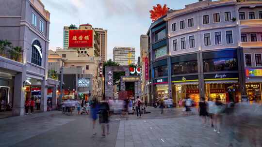 广州_北京路步行街_城市地标_地面延时001