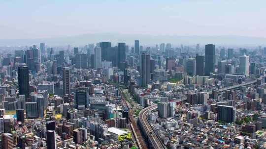 日本大阪城市航拍