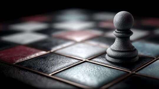 棋盘上的一颗棋子象征策略与决策