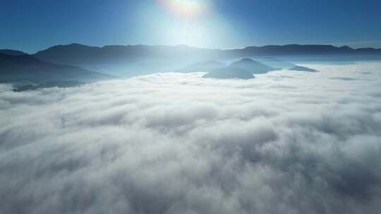 云海 平流雾 日出 纯净云海