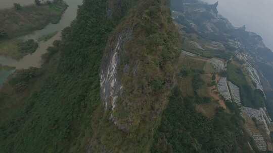 fpv穿越机航拍桂林风光漓江山水风景