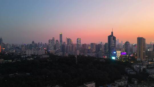 南京市新街口中央商务区夜景