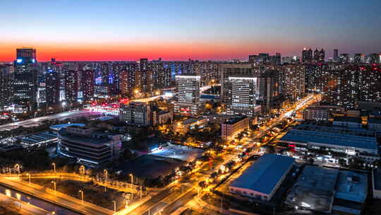 沈阳 夜景 航拍 延时