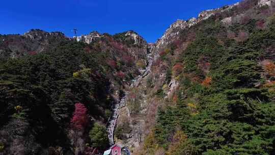 泰山对松山的秋色