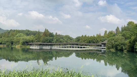 4k 杭州西湖古典园林美景