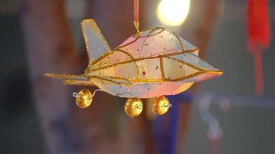 4K实拍中秋节花灯展览 传统节日灯笼艺术