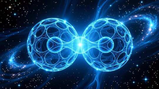 科幻量子纠缠的视觉表现4K