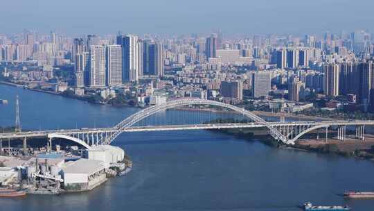 广州丫髻沙大桥航拍视频素材模板下载