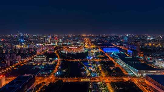 北京鸟巢夜景