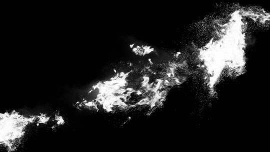 4k魔法白色烟雾特效动画视频素材-Alpha47