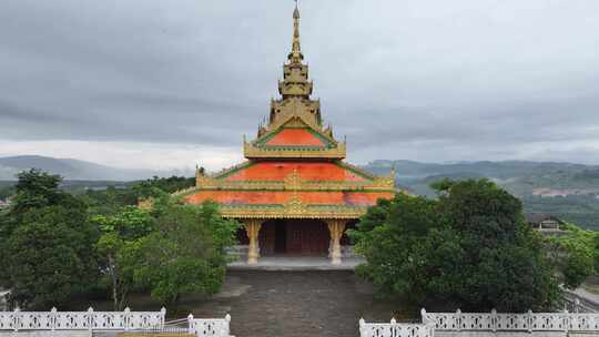 瑞丽市总佛寺航拍