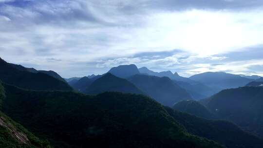 航拍中国福建武夷山美丽风景