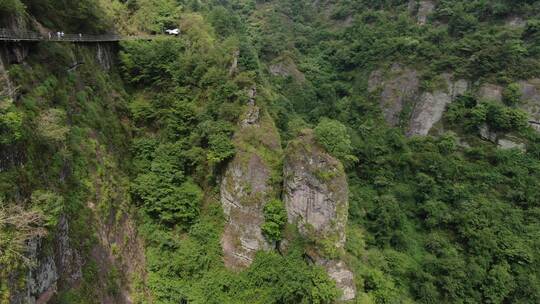 浙江绍兴新昌县穿岩十九峰景区航拍