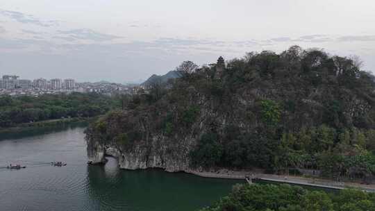 广西桂林象山景区航拍