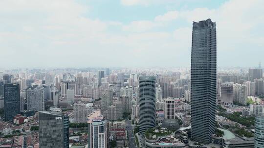 上海陆家嘴城市航拍4K