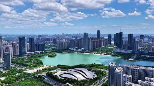 合肥政务区天鹅湖10段延时大合集