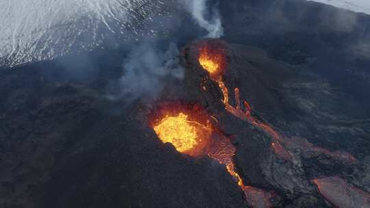 Fagradalsfjall，火山，喷发