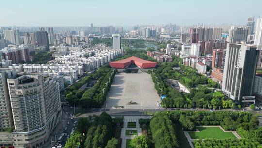 航拍武汉辛亥革命博物馆