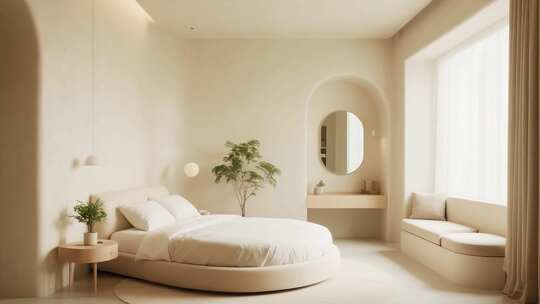 现代风格卧室室内场景