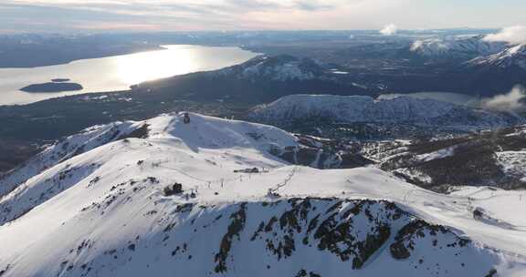 山，斜坡，雪，冬天