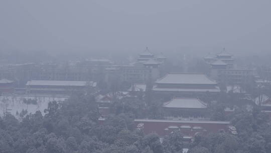 北京雪景 故宫雪景 北京下雪