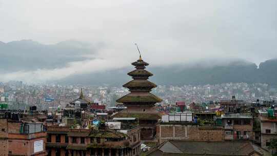 尼泊尔 巴德岗杜巴广场 神殿 寺庙 遗产