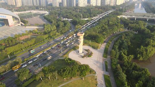 深圳湾体育中心视频素材模板下载