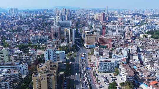 江门江海区蓬江区城市航拍