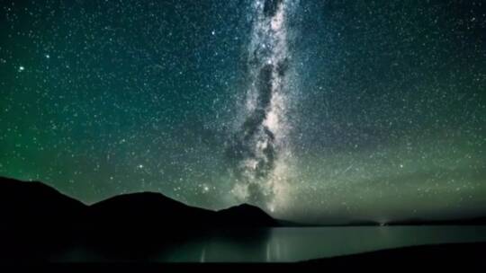 美丽的夜空充满星星视频素材模板下载