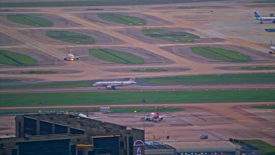 8K深圳机场起飞的浙江长龙航空客机