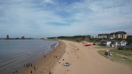 蓝色海洋大海沙滩夏日风景航