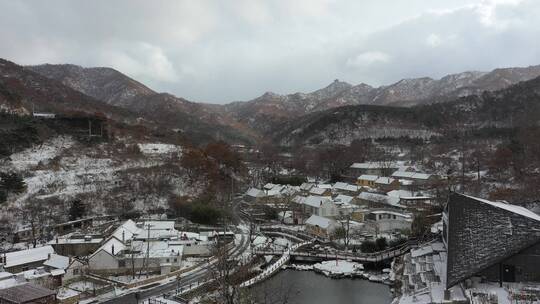 2022年第一场雪，青山粉黛