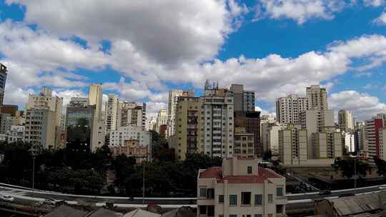 云彩空中延时天气。4K分辨率云景延时风景。