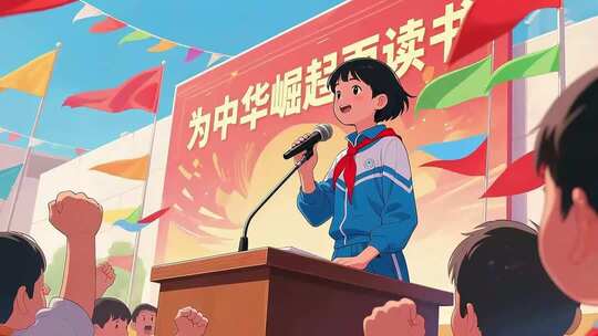 《少年中国强》配乐背景 根据音乐制作