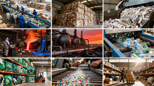 环保再生资源回收处理 垃圾分拣工厂生产