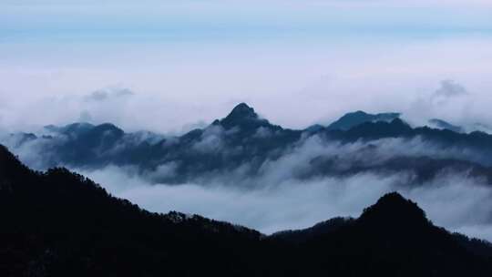 平顶山尧山雪后云海