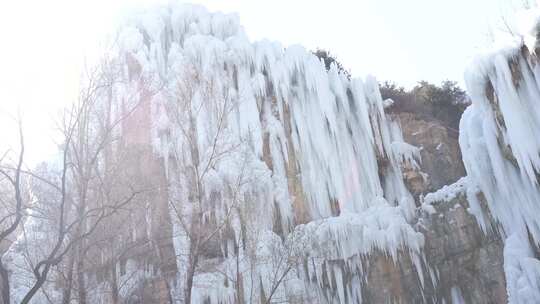 冰瀑 瀑布 沕沕水景区冰瀑 景点