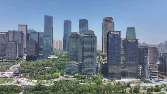 重庆江北嘴中央商务区江北城航拍