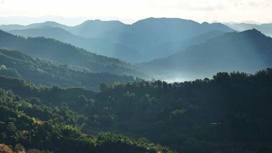 云南普洱景迈山大景航拍