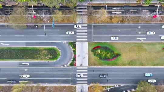 清晨的深圳福田深南大道