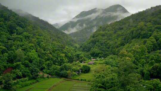 4k风景航拍四川农村乡下景色