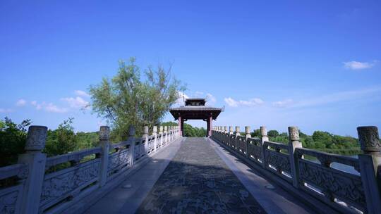武汉东湖落雁景区鹊桥相会4K视频合集视频素材模板下载