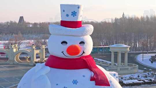 中国黑龙江哈尔滨太阳岛大雪人