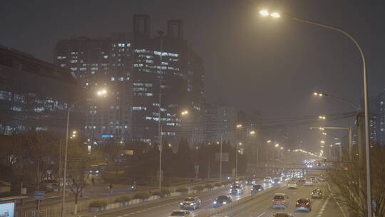 城市夜晚空镜